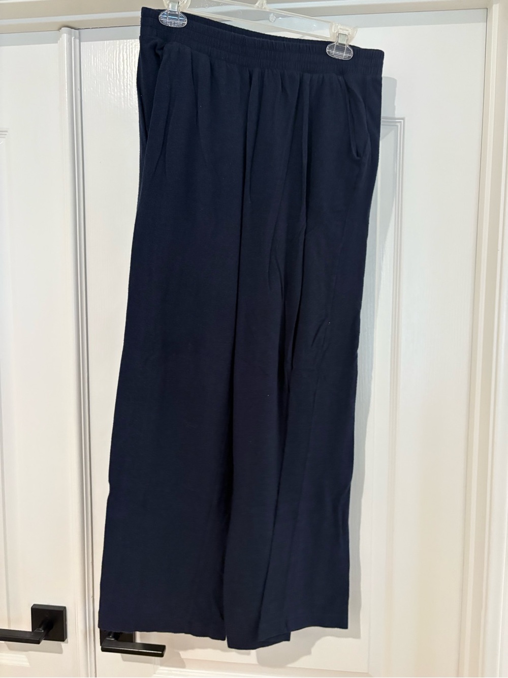 Abercrombie Women's Navy Wide-Leg Pull-On Pants